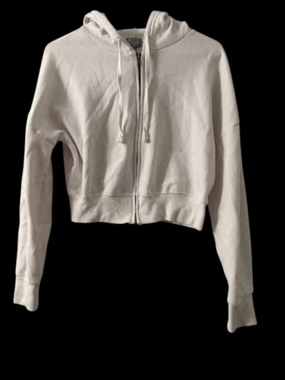 Tilly's Size Small Full Zip Hoodie Sweater White Stain on Sleeve Used